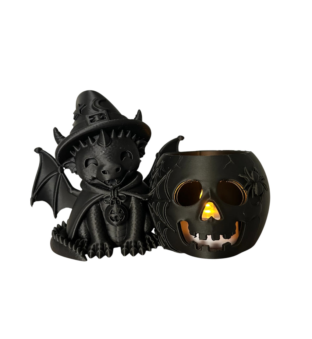 Halloween draakje led theelichthouder