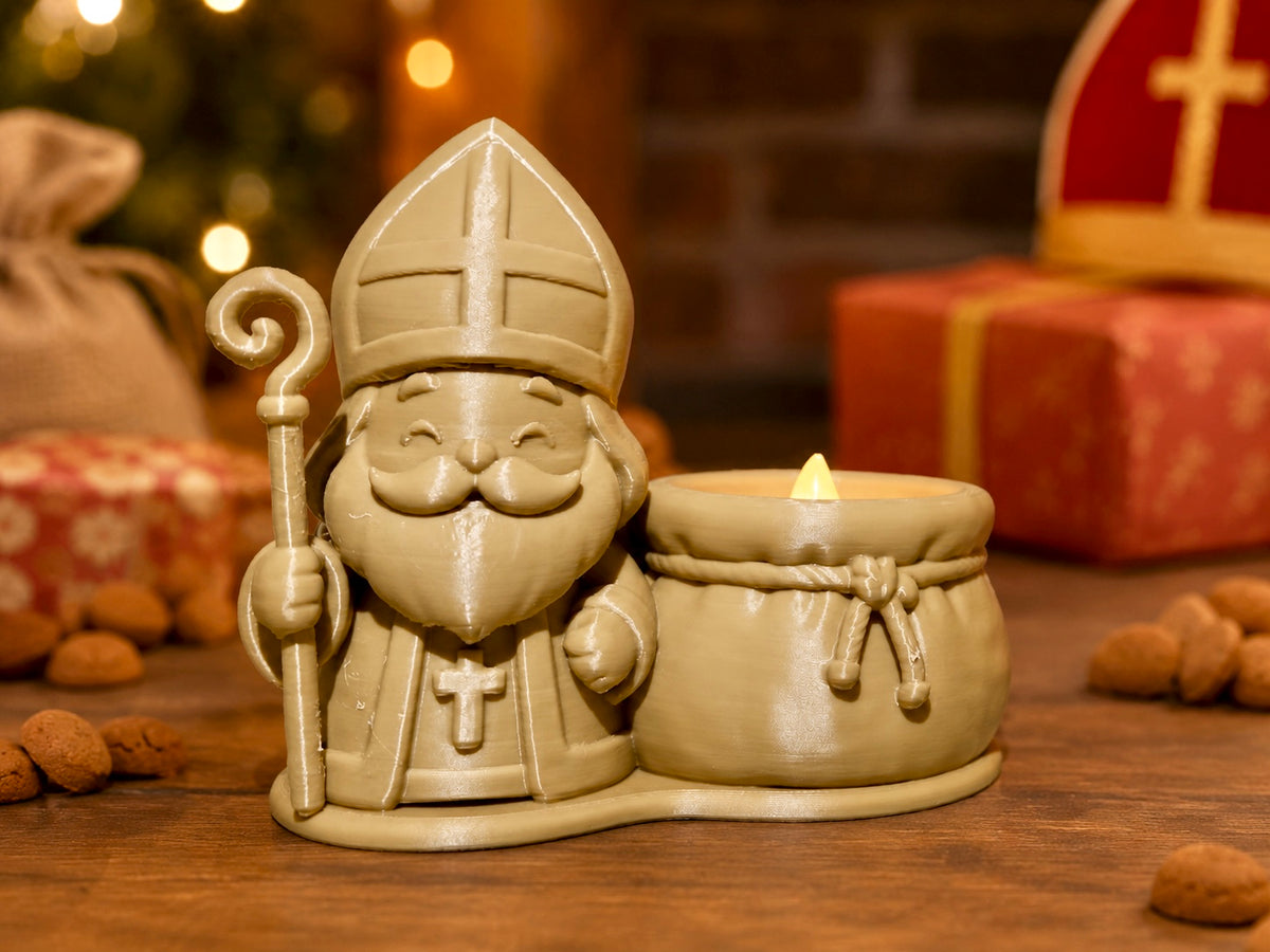Sinterklaas led theelichthouder