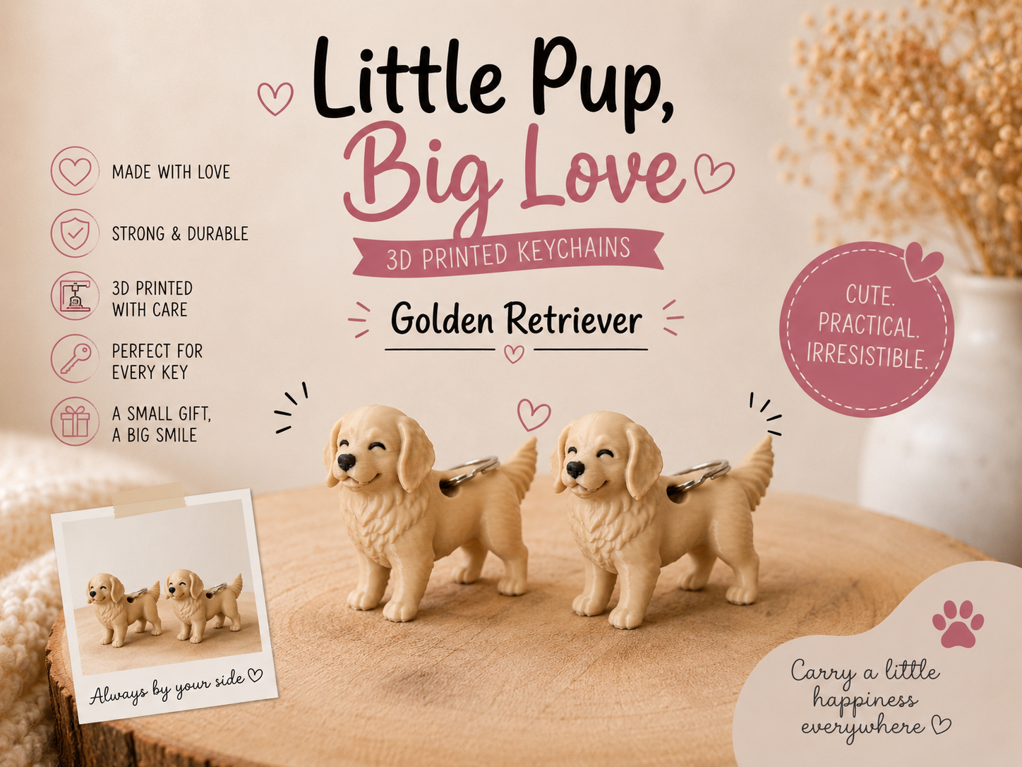 Sleutelhanger Golden Retriever