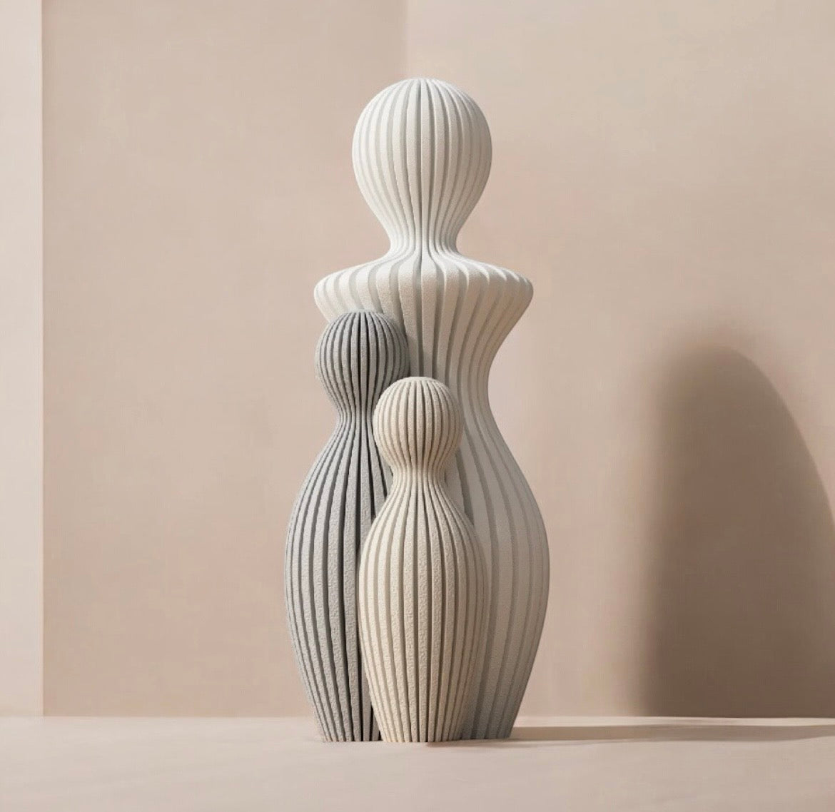 Gezinsbeeldje mama 2 kinderen