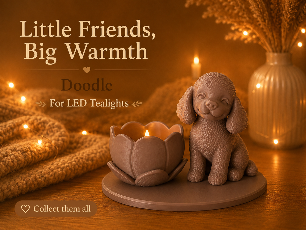 Doodle led theelichthouder