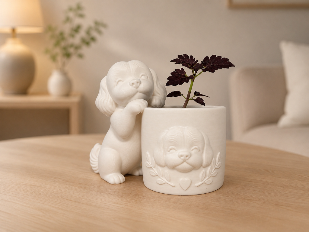 Schattig Maltezer bloempotje
