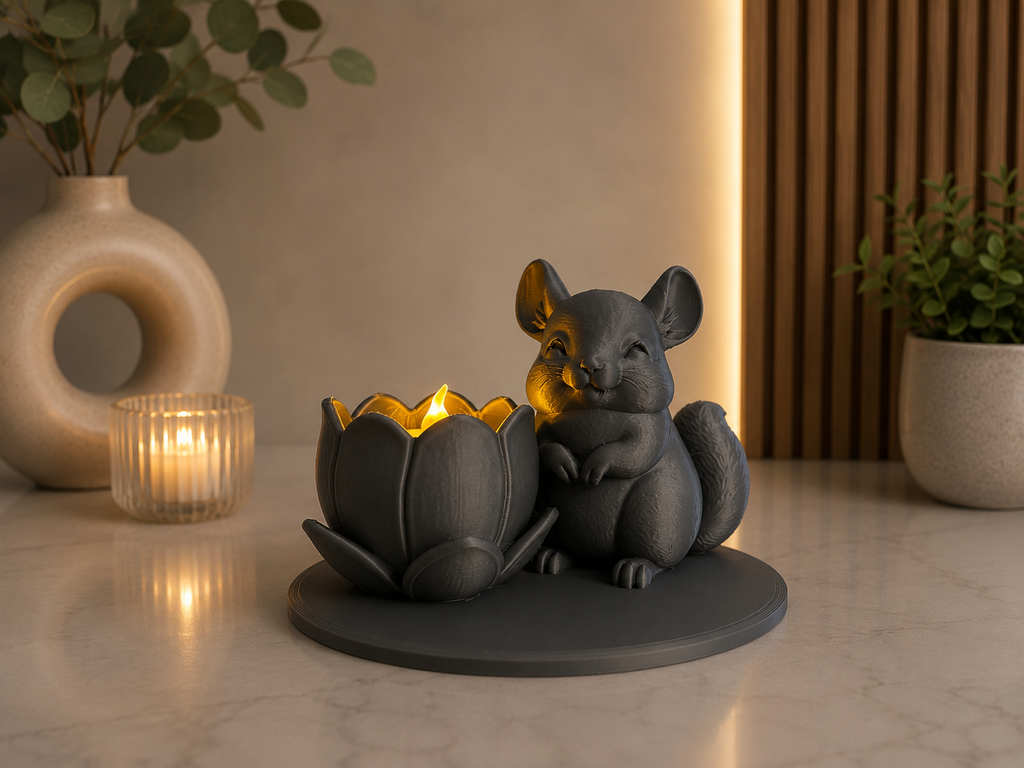 Chinchilla Led theelichthouder