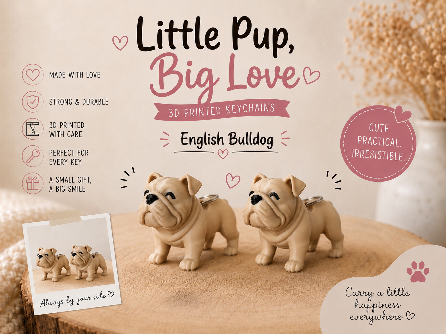 Sleutelhanger Engelse Bulldog