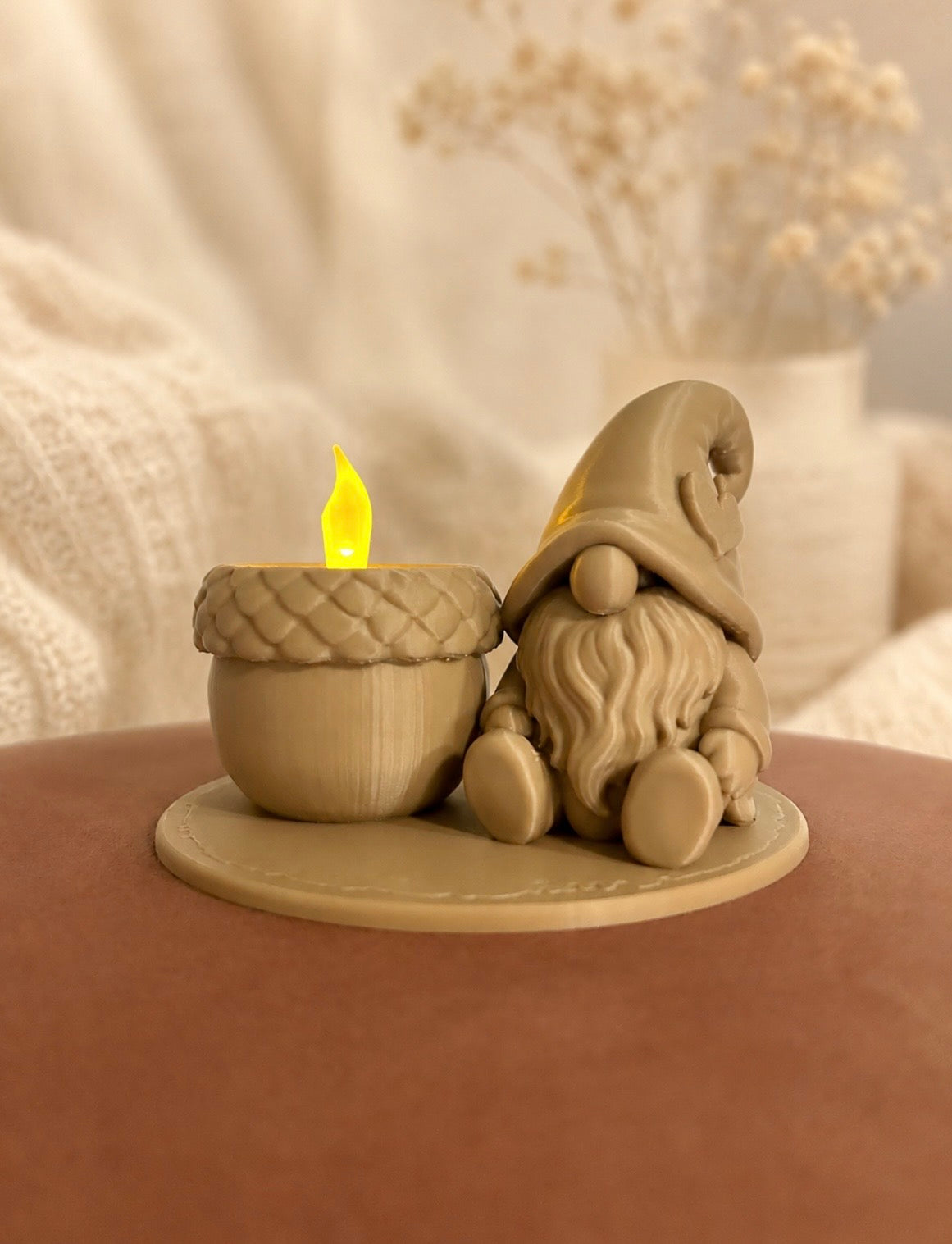 Gnome led theelichthouder