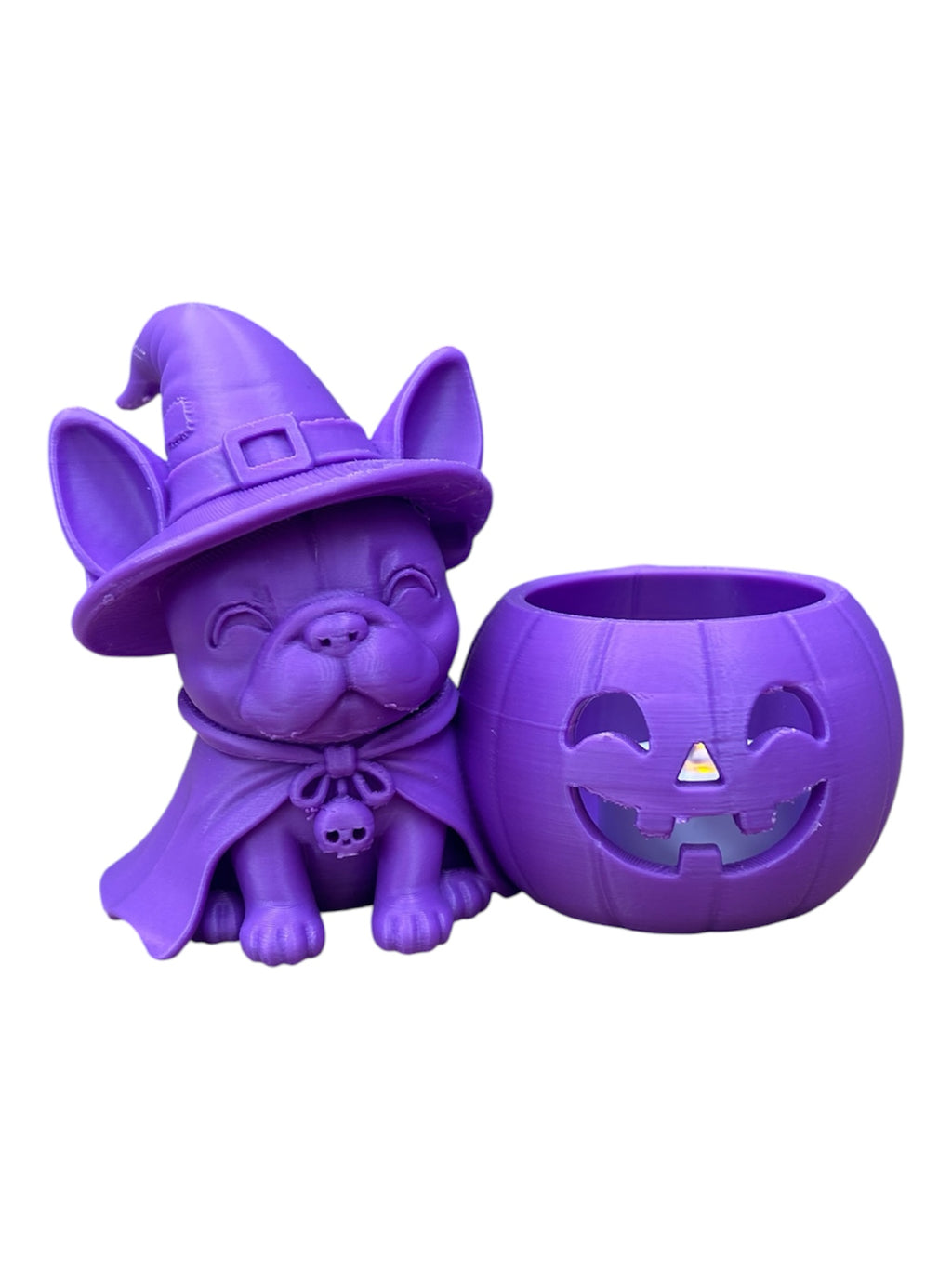 Halloween Frenchie Led Theelichthouder