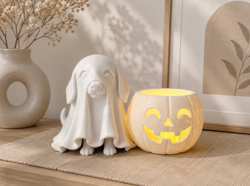 Teckel spookje led theelichthouder