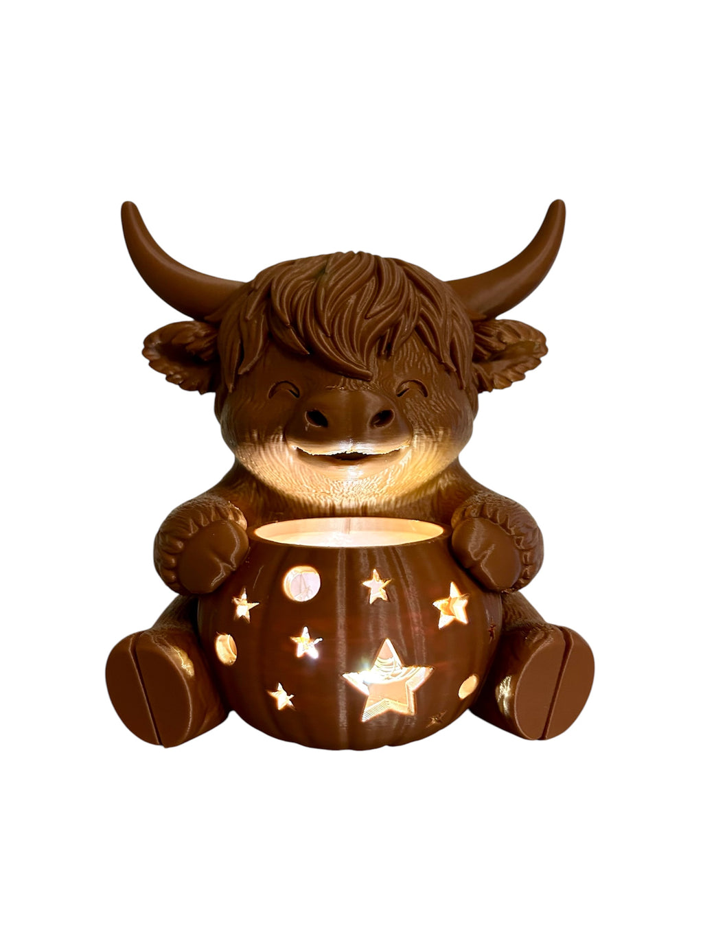 Halloween Schotse Hooglander Fairy Lights Holder