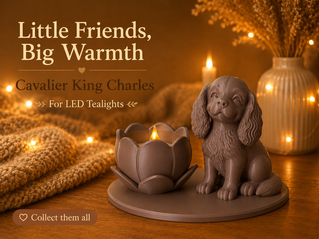 Cavalier King Charles led theelichthouder