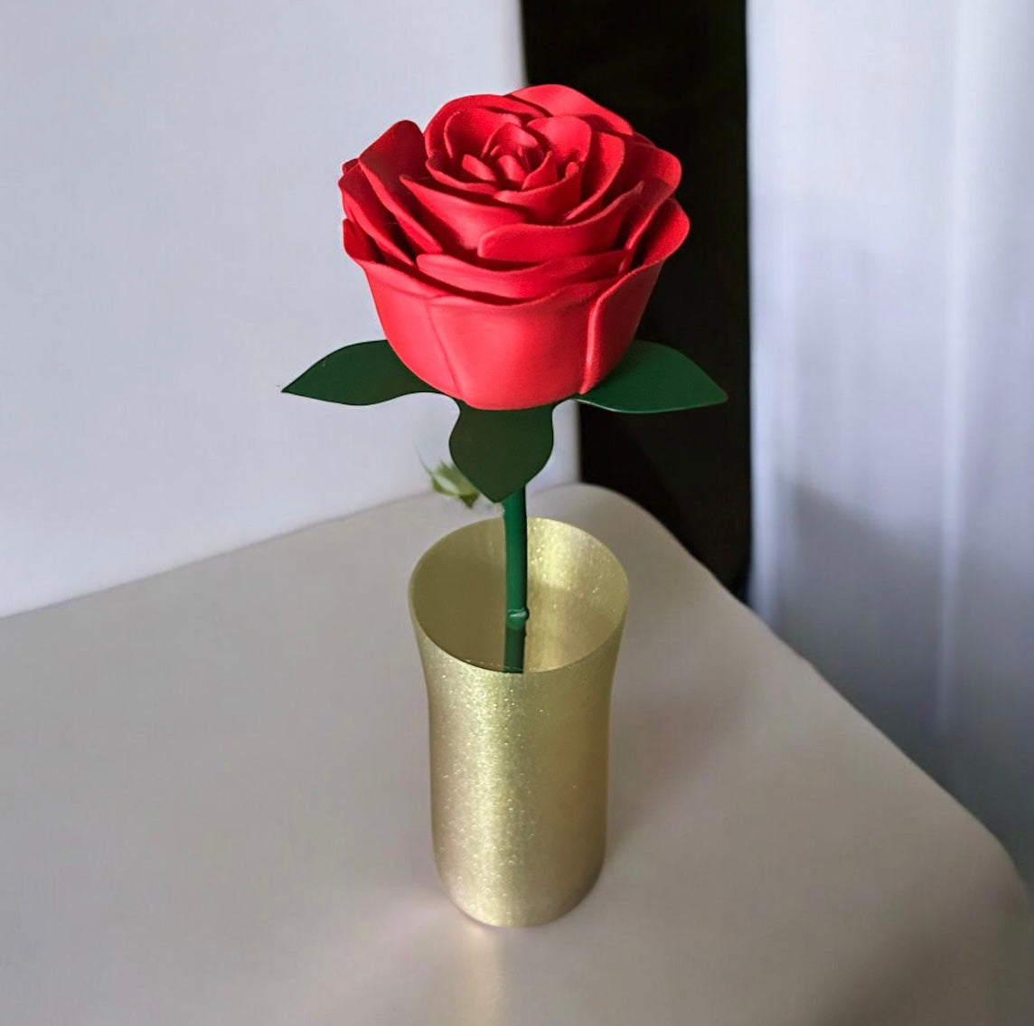 Roos in vaasje