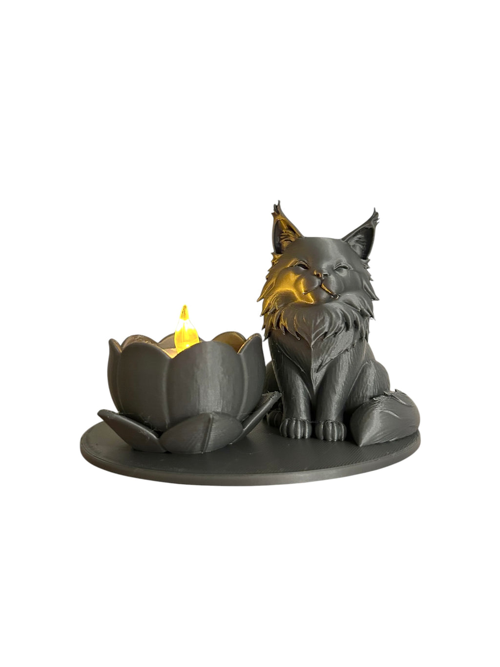 Maine Coon led theelichthouder