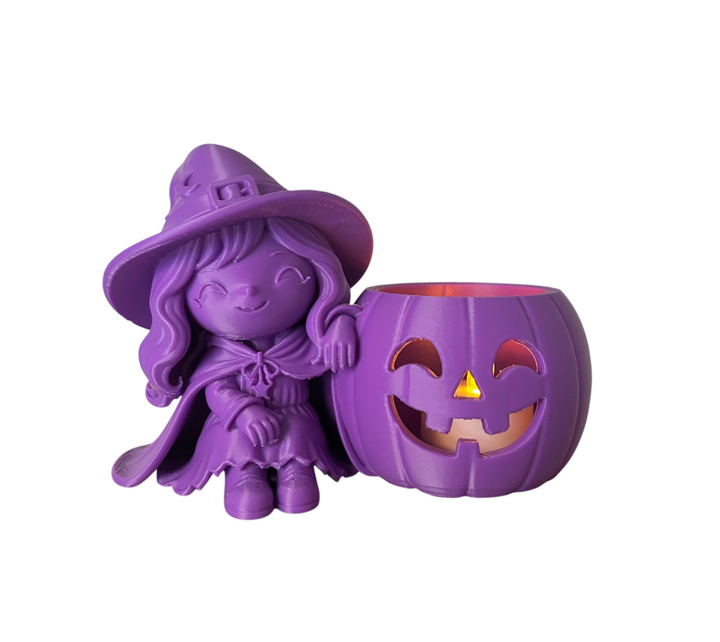 Heksje Halloween Led theelichthouder