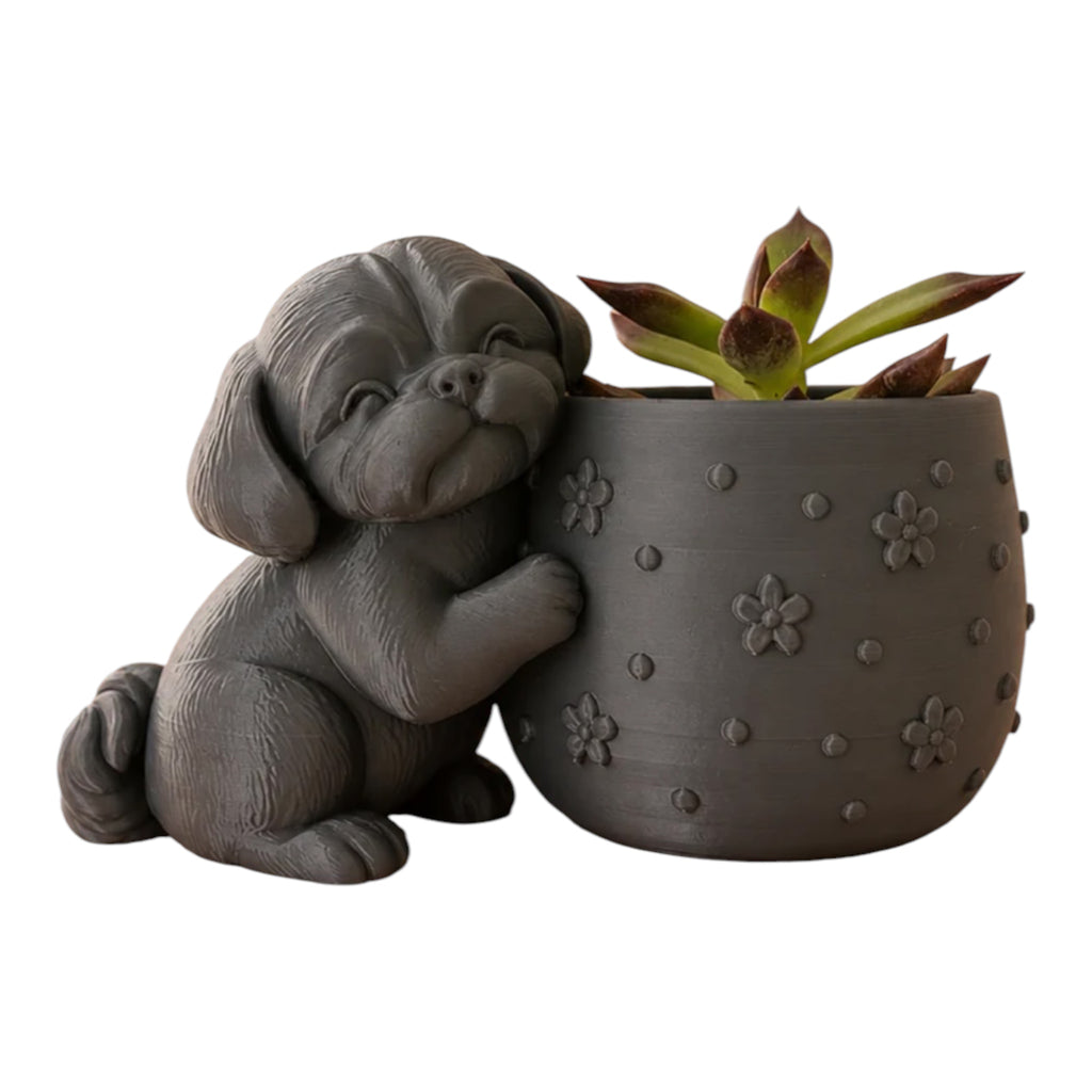 Shih Tzu bloempotje