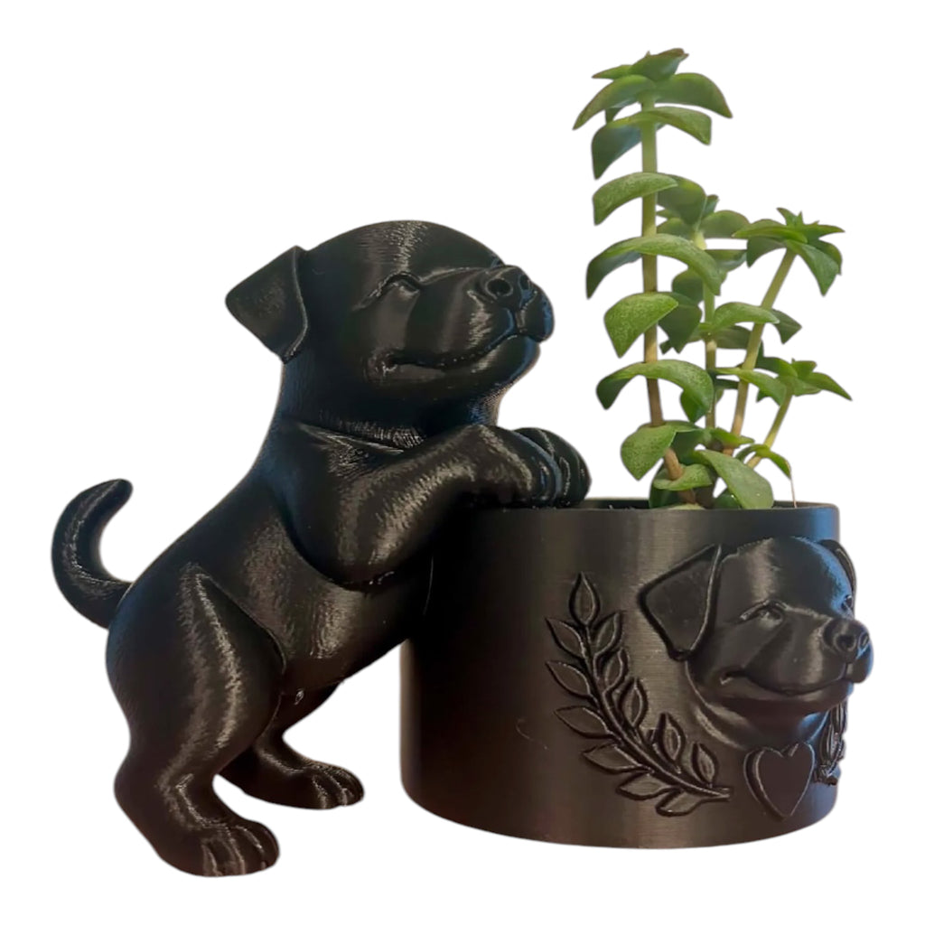 Rottweiler bloempotje