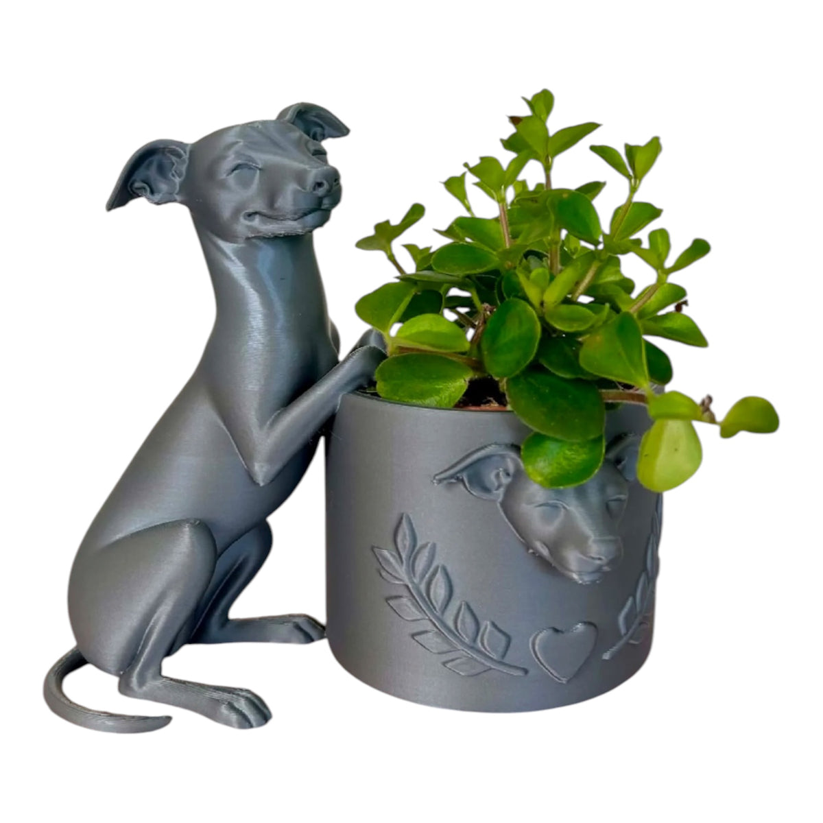 Italiaans windhondje bloempotje