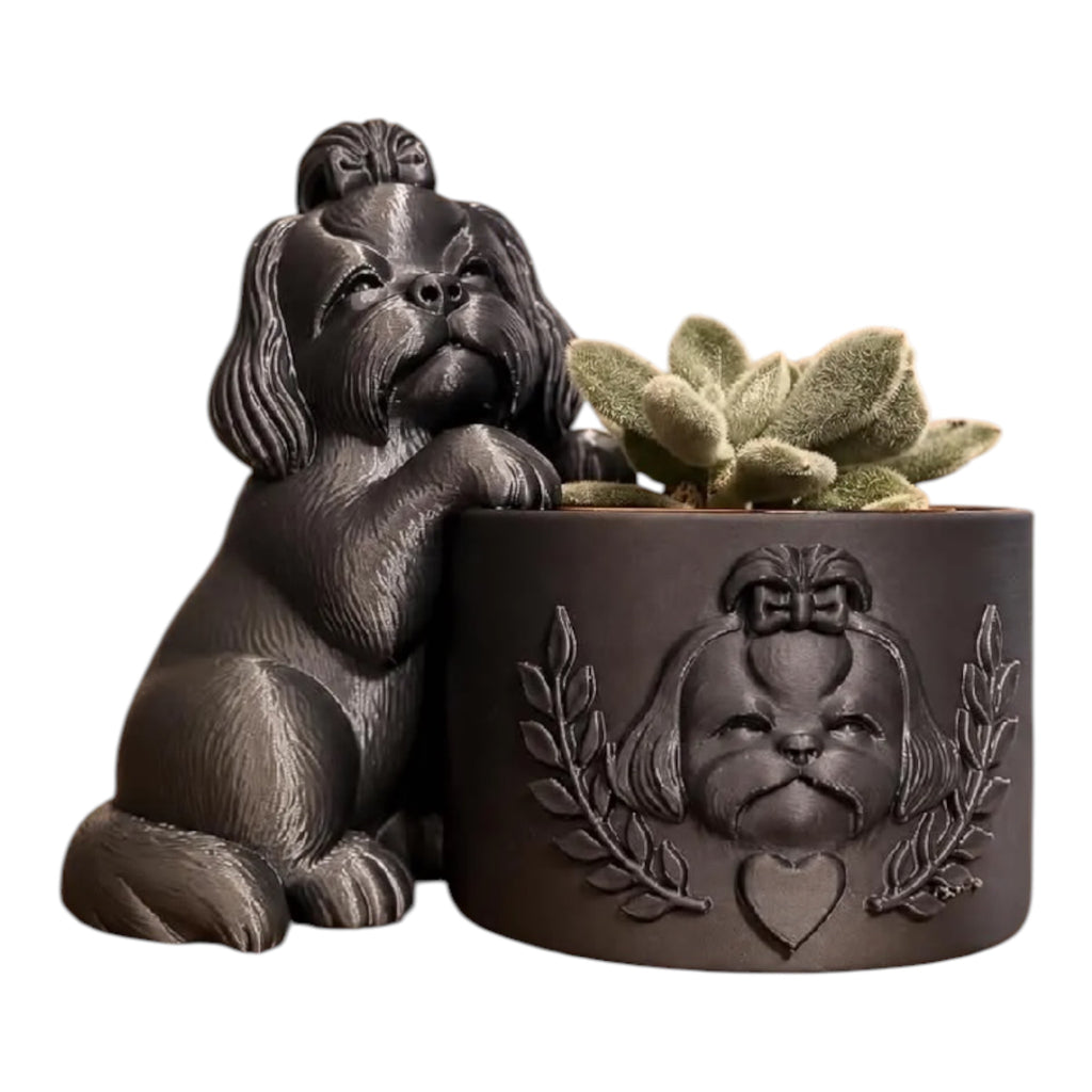 Shih Tzu bloempotje