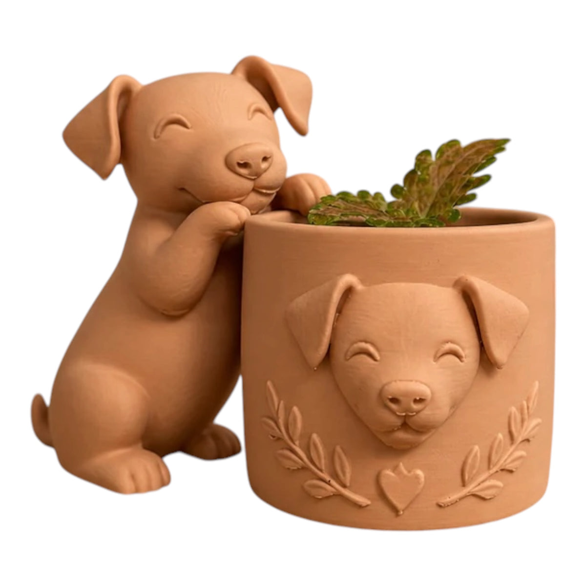 Jack Russel bloempotje