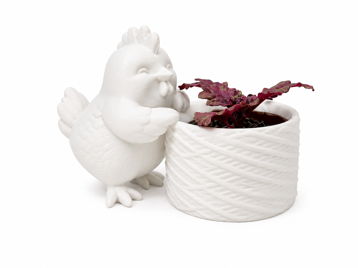 Schattig kippen bloempotje