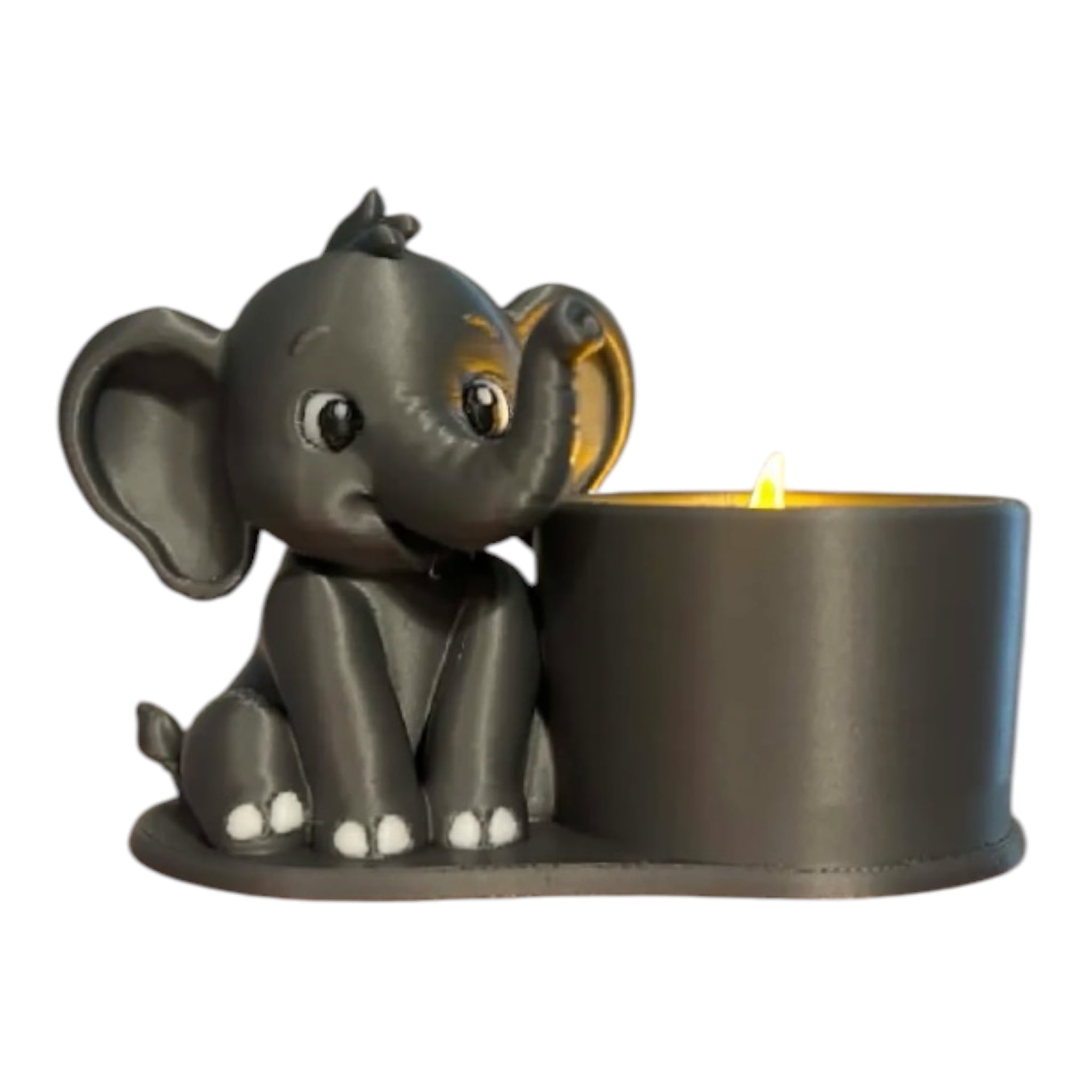 Olifant led theelichthouder