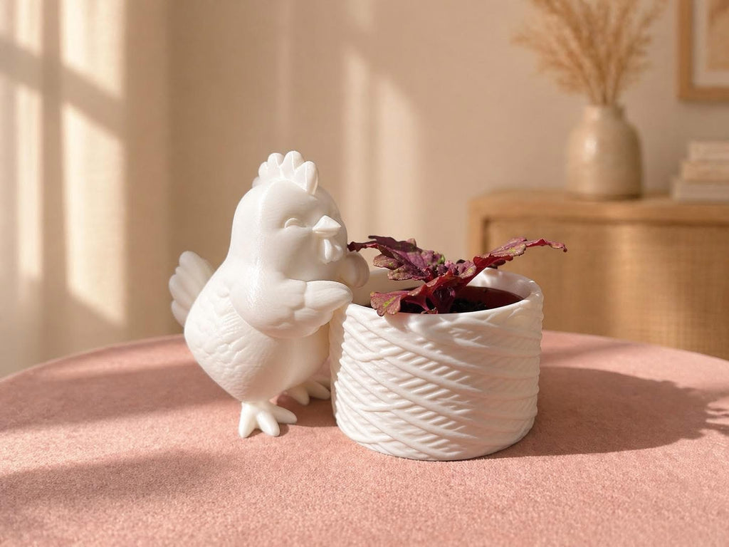 Schattig kippen bloempotje