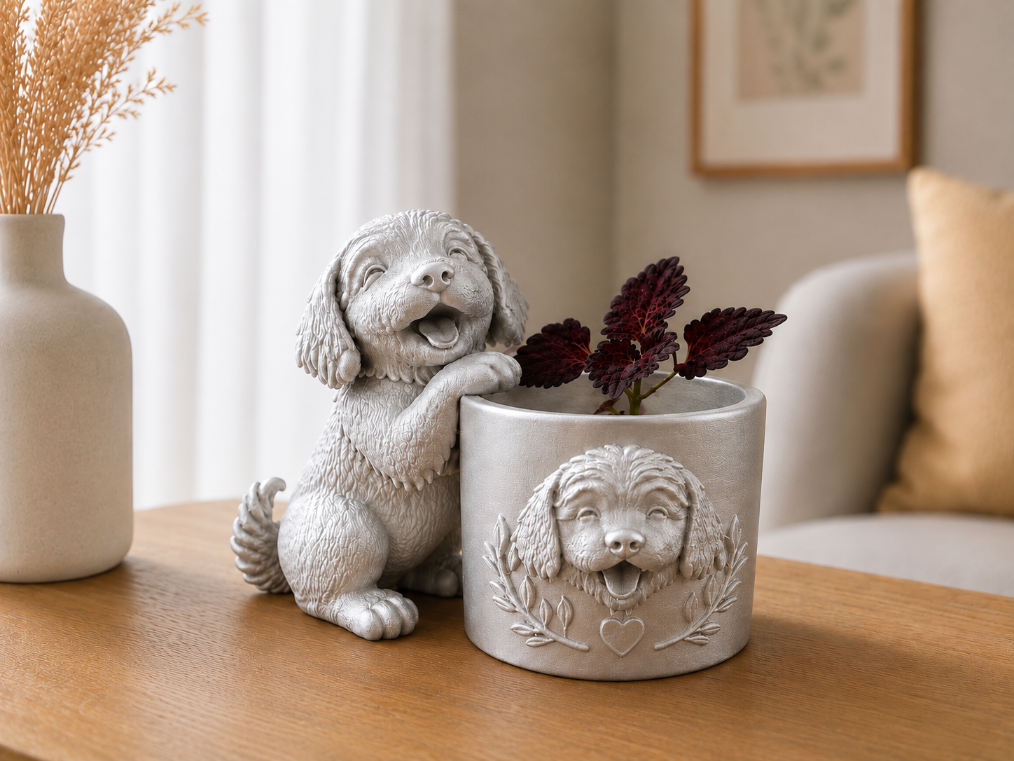 Labradoodle bloempotje