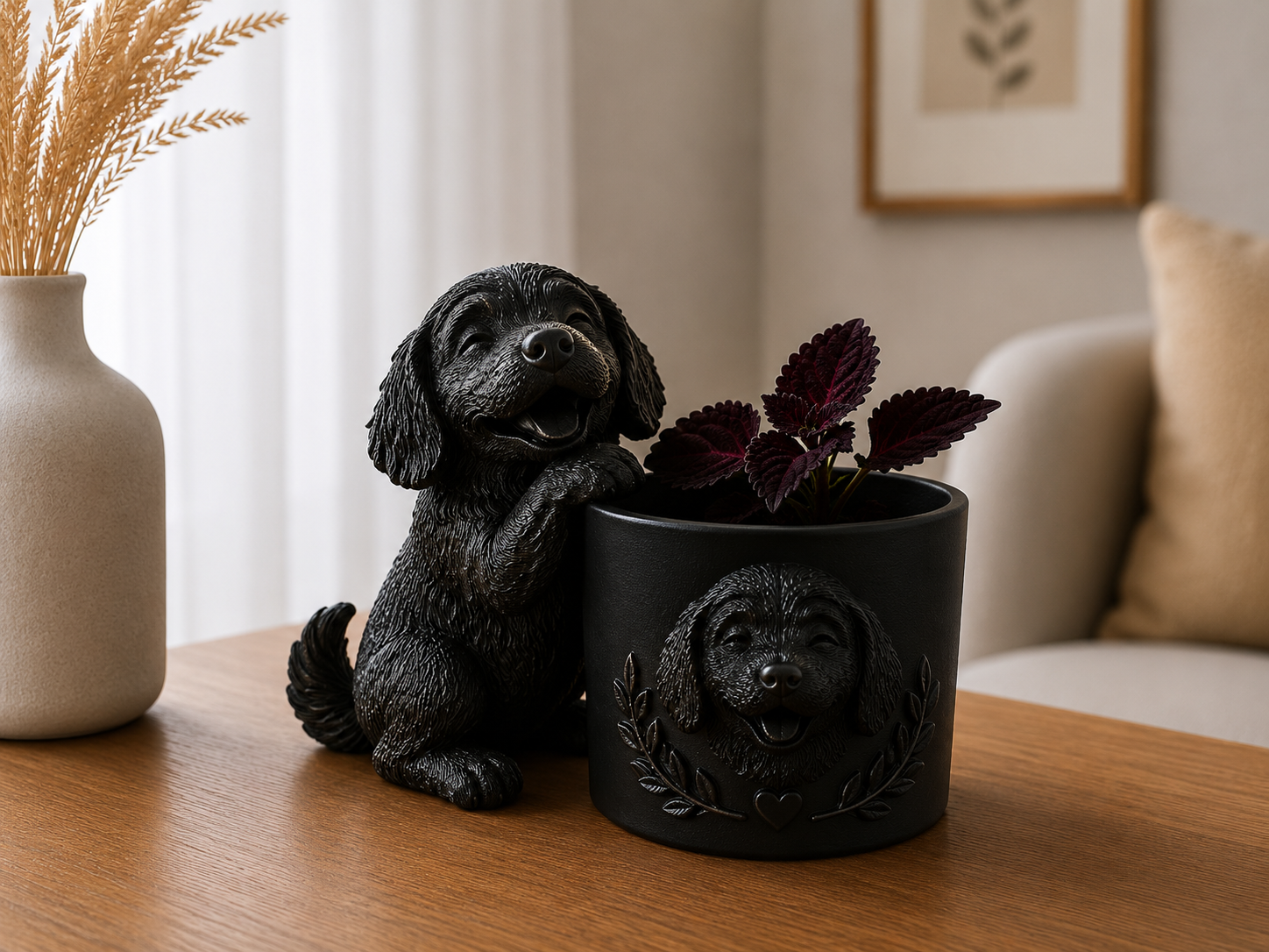 Labradoodle bloempotje