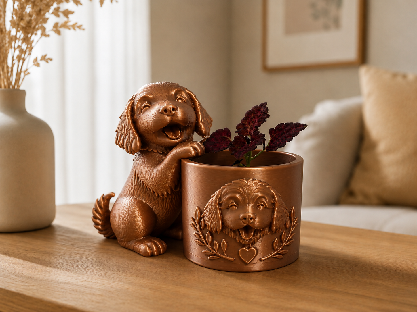 Labradoodle bloempotje