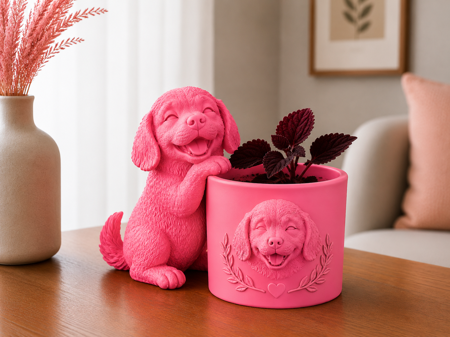 Labradoodle bloempotje