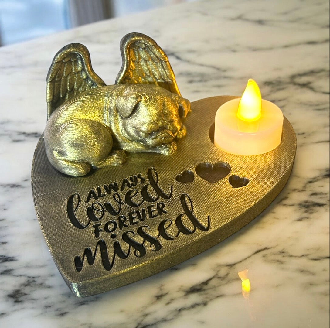 Herdenkingsbeeldje Mopshond